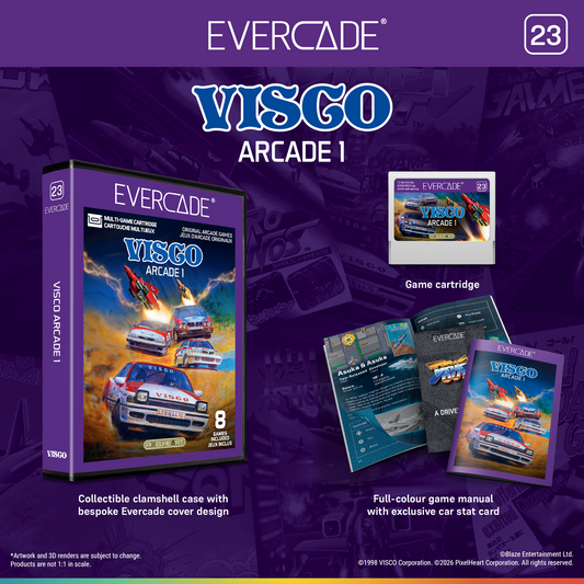 Evercade Visco Arcade 1 and 2 Bundle