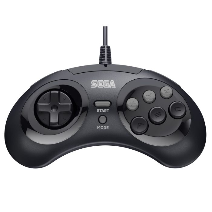 SEGA Genesis 8- Button Wired USB Control Pad - Black