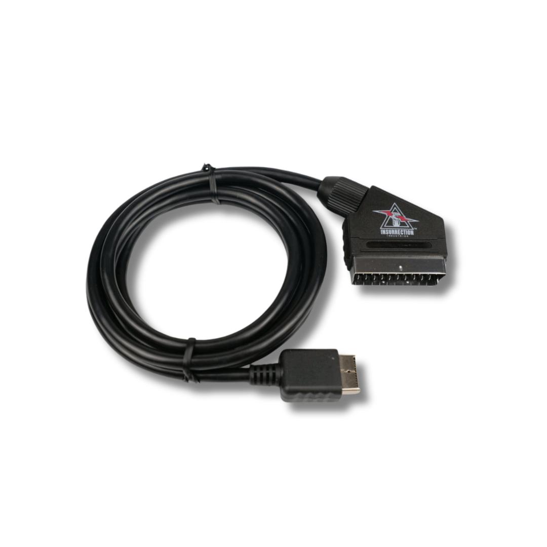 Sony PlayStation 1: RGB SCART Cable for A/V Cable – CastleMania Games