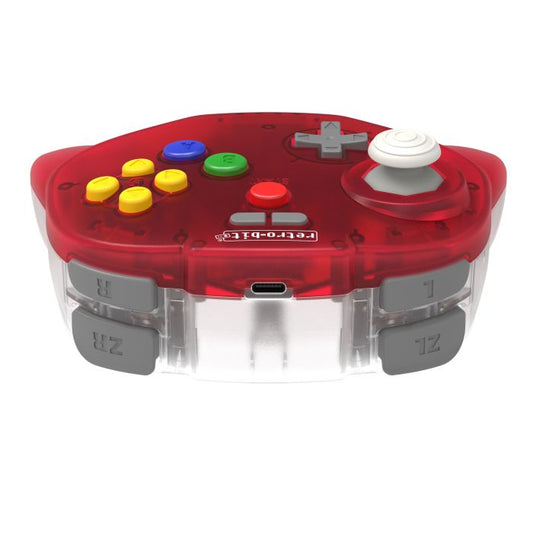 Tribute64 2.4GHz Wireless Controller - Clear Red (Watermelon) for Controller – CastleMania Games