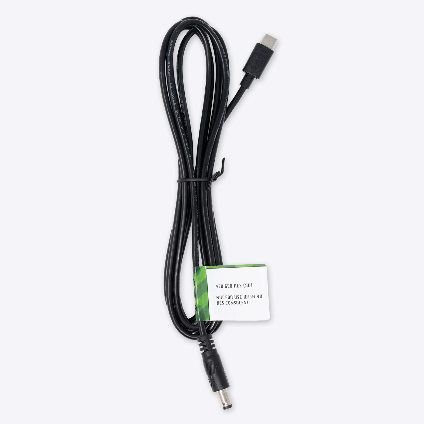 RetroTap DC Power Cable for 5V AES (USB-C to 5.5 x 2.1 mm)