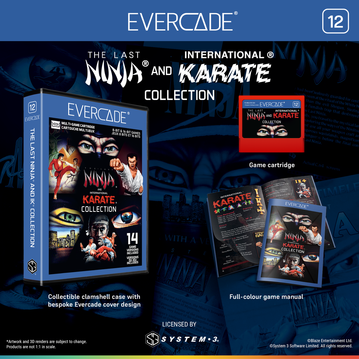 Evercade James Pond and The Last Ninja and IK Collection Bundle