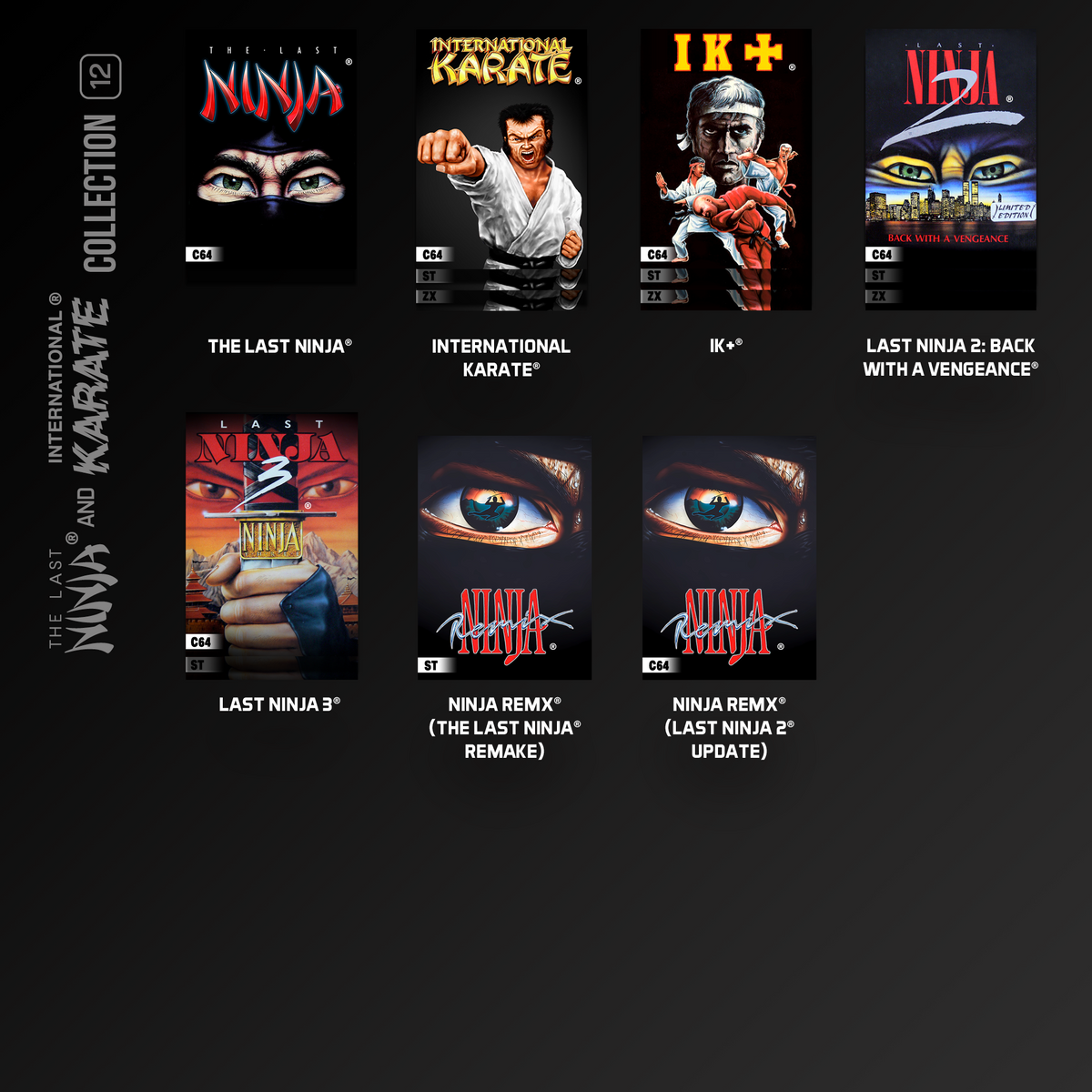 Evercade James Pond and The Last Ninja and IK Collection Bundle