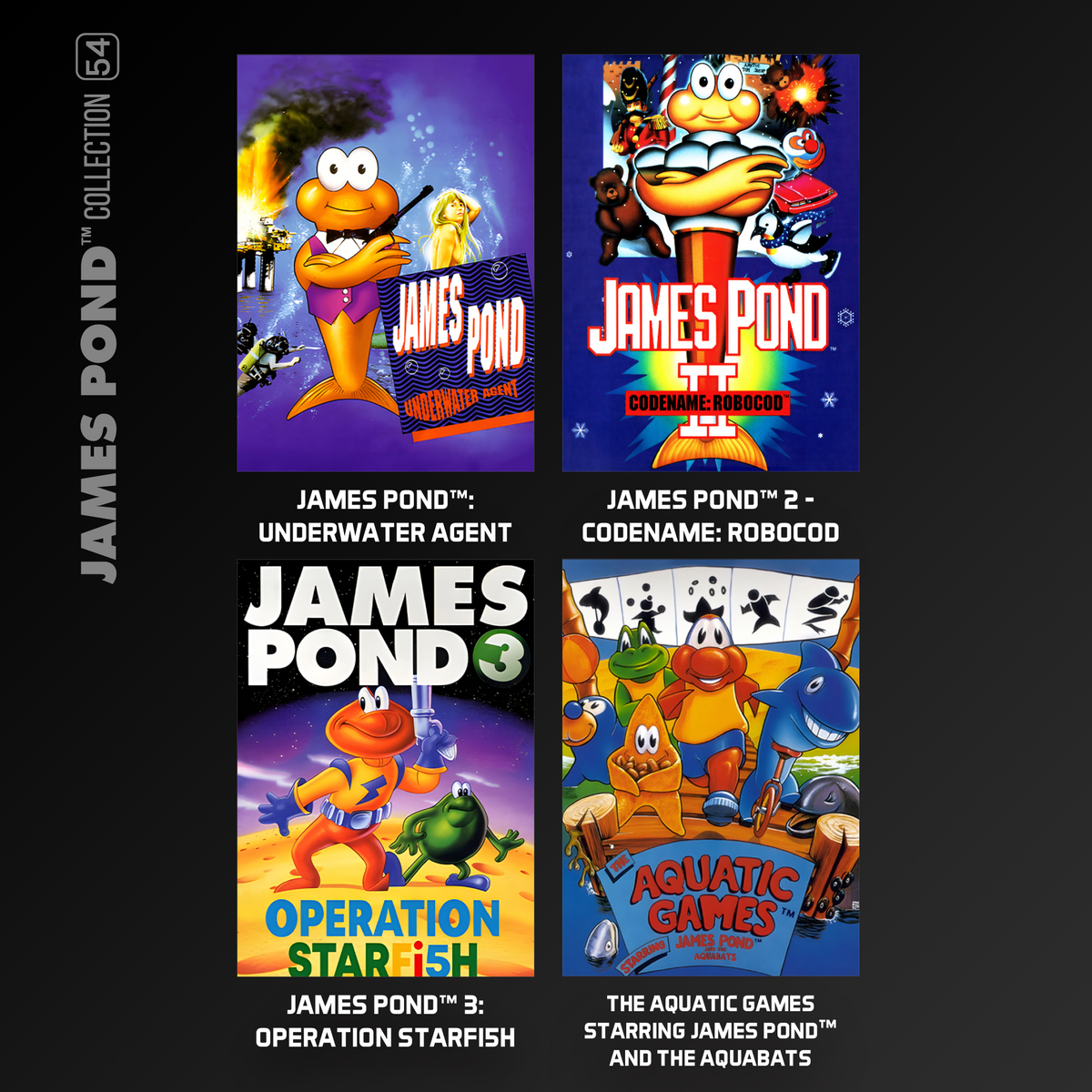 Evercade James Pond and The Last Ninja and IK Collection Bundle