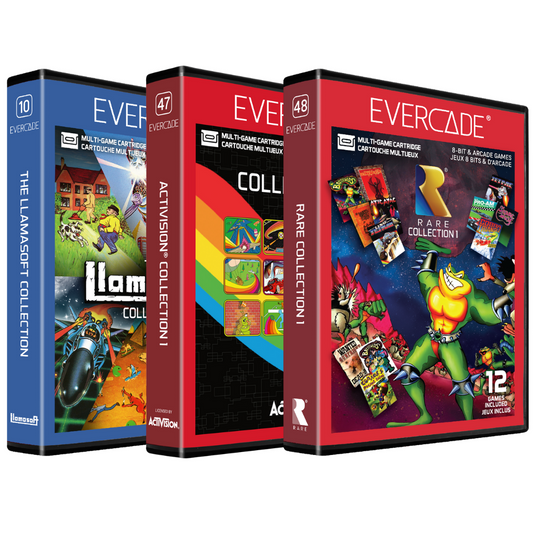 Evercade Llamasoft, Activision 1 and Rare Collection 1 Triple Pack