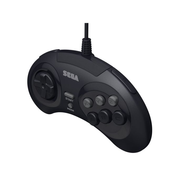 SEGA Genesis 8- Button Wired USB Control Pad - Black
