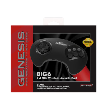 BIG6 2.4 GHz Wireless Arcade Pad - CastleMania Games