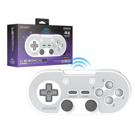 Retro-Bit Legacy16 2.4GHz Wireless Controller - Grey - CastleMania Games