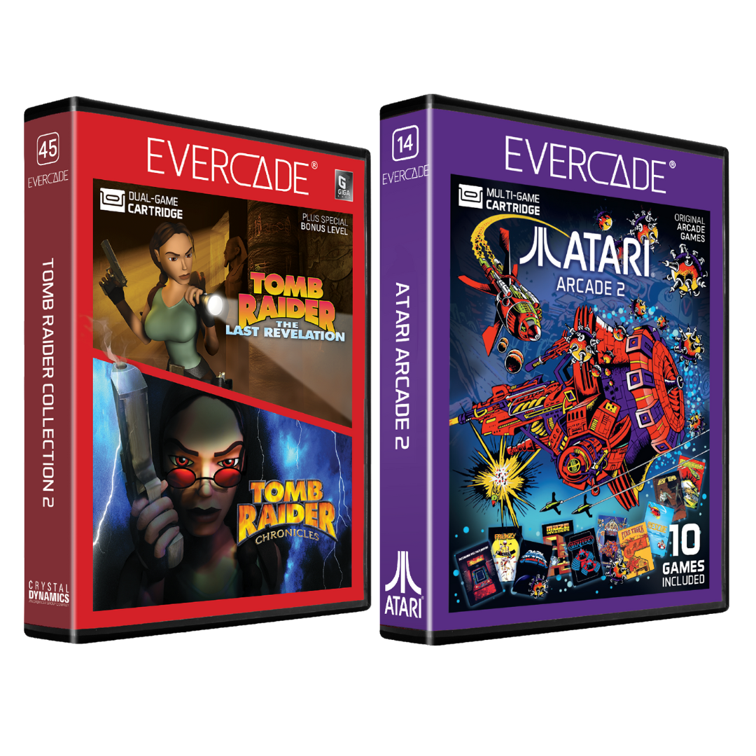 Evercade Atari Arcade Collection #2 and Tomb Raider Collection #2