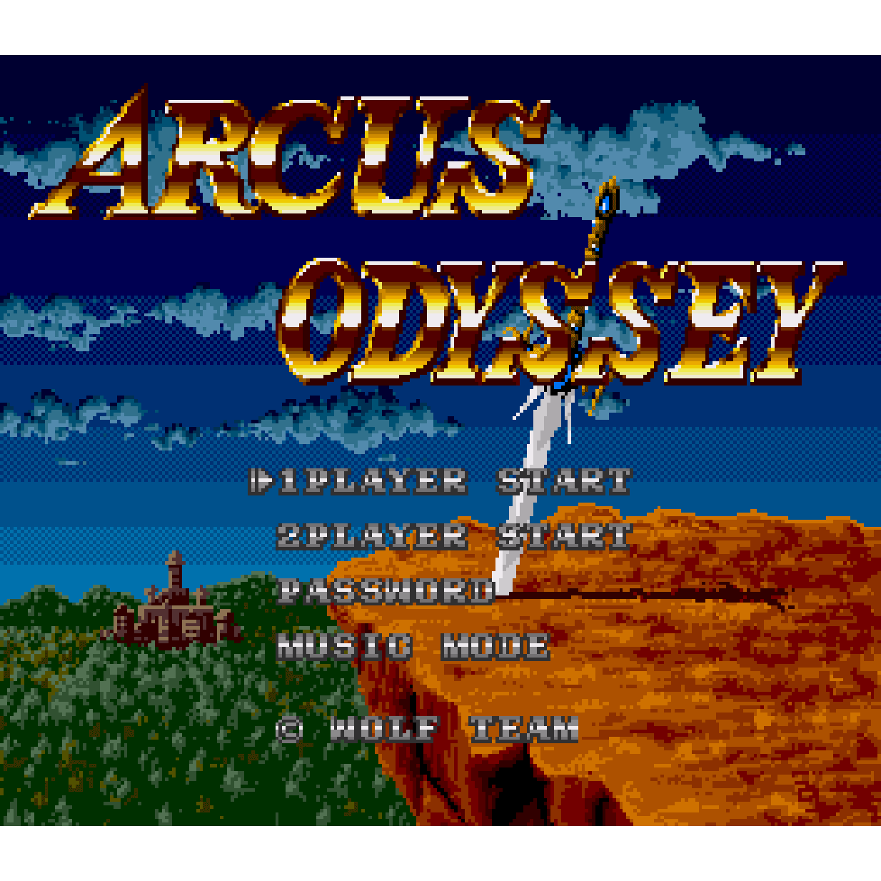 Arcus Odyssey Collector's Cartridge for Genesis and Mega Drive for Genesis Game – CastleMania Games