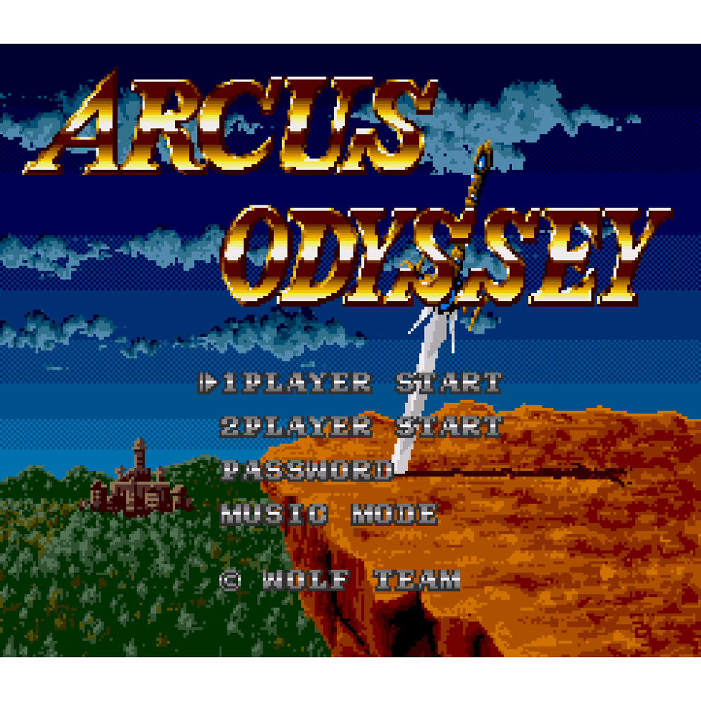 Arcus Odyssey Collector's Cartridge for Genesis and Mega Drive ...