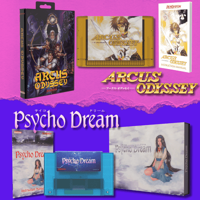 Arcus Odyssey & Psycho Dream Collector's Bundle for Genesis Game – CastleMania Games