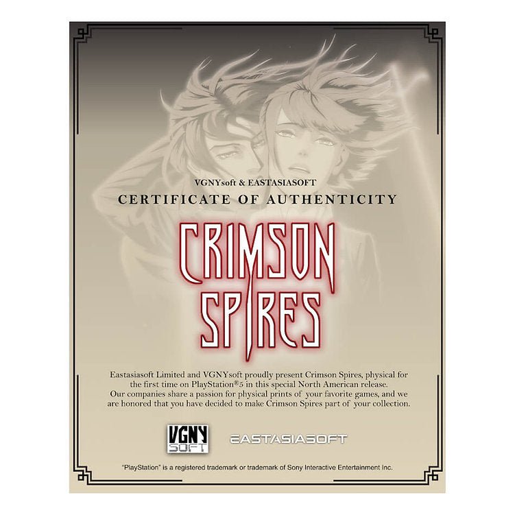 Crimson Spires [PlayStation 5] for Game – CastleMania Games