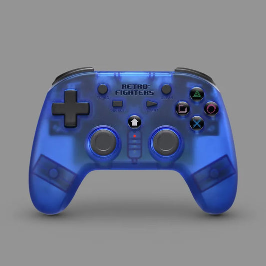 Retro Fighters Defender PlayStation 2.4Ghz Wireless Controller (Blue)