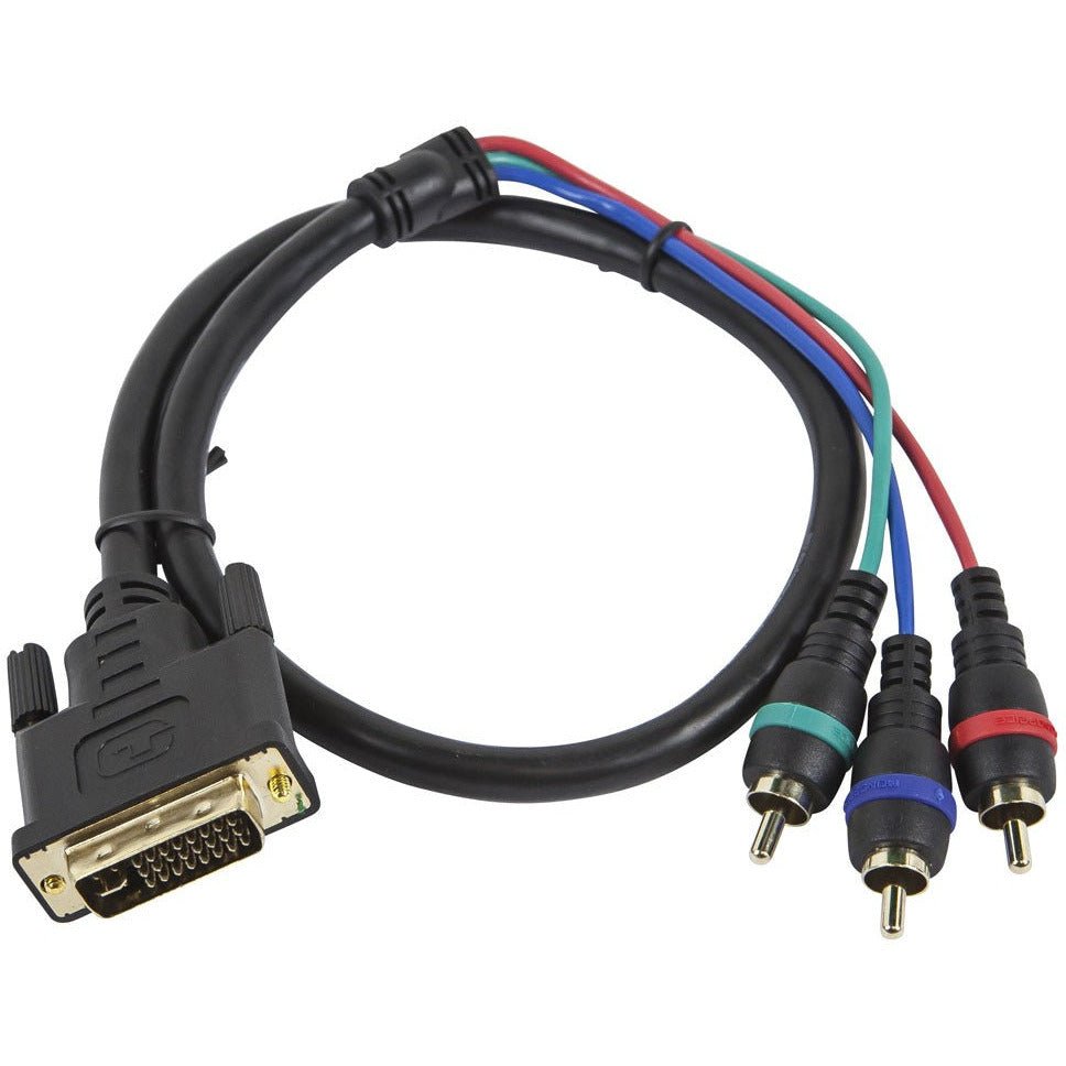 DVI - I to 3 RCA Component Video Cable (DVI - I - 3 - RCA) for Audio Cable – CastleMania Games