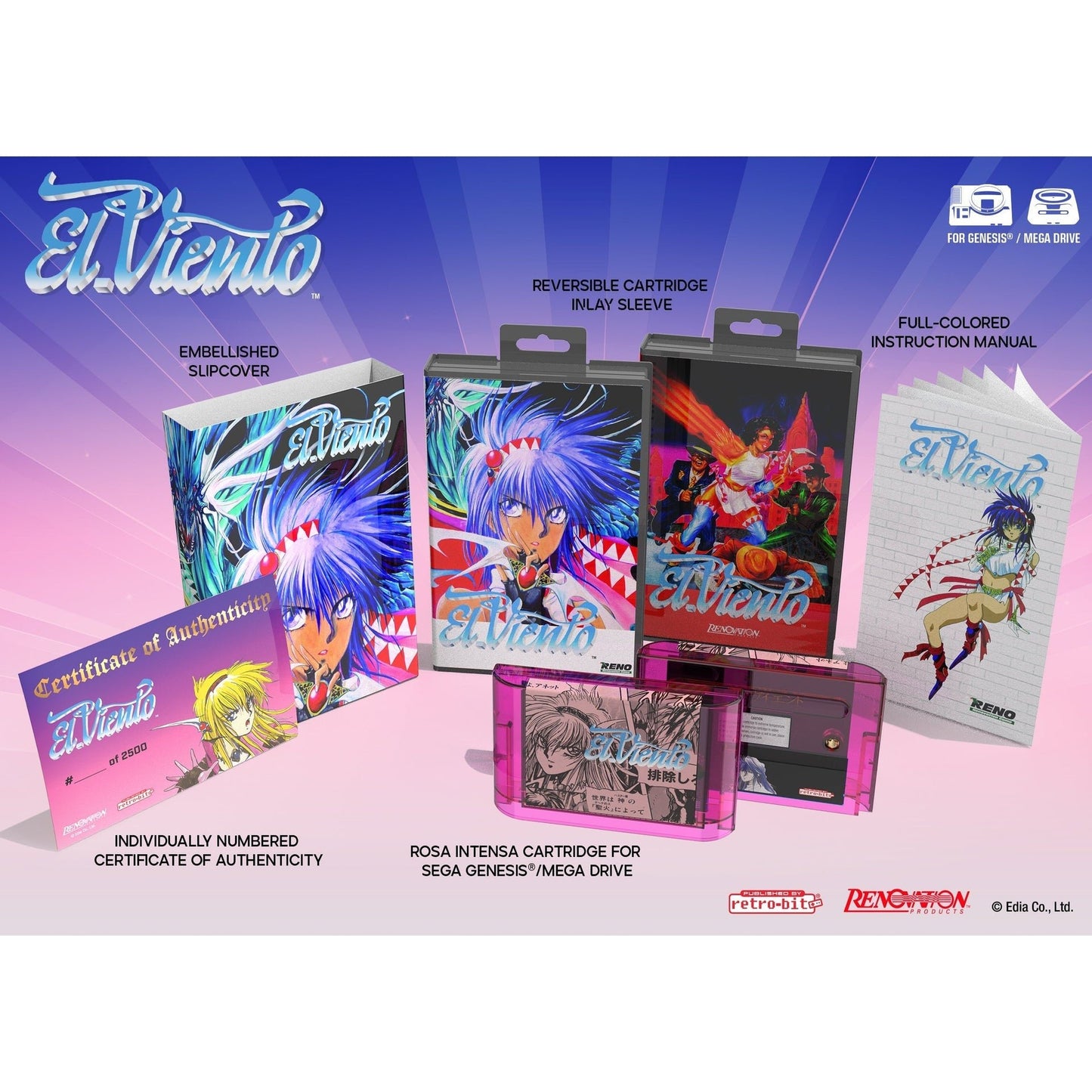 El Viento: Collector’s Edition for Genesis Game – CastleMania Games