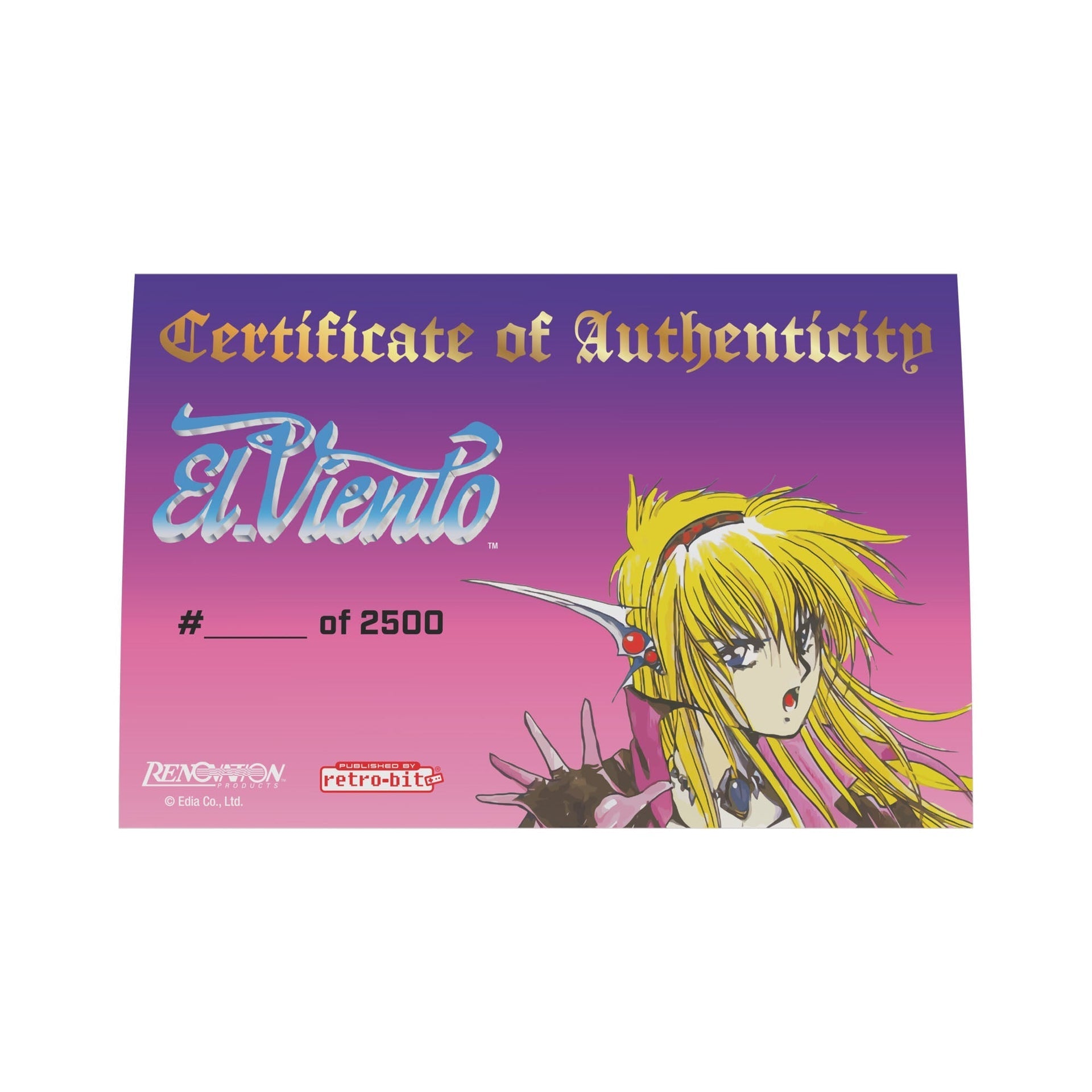 El Viento: Collector’s Edition for Genesis Game – CastleMania Games