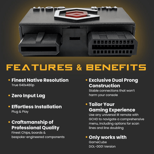 EON Spice Orange GCHD MKII Video Adapter - Nintendo Gamecube - Dual Output - No Lag for HD Adapter – CastleMania Games