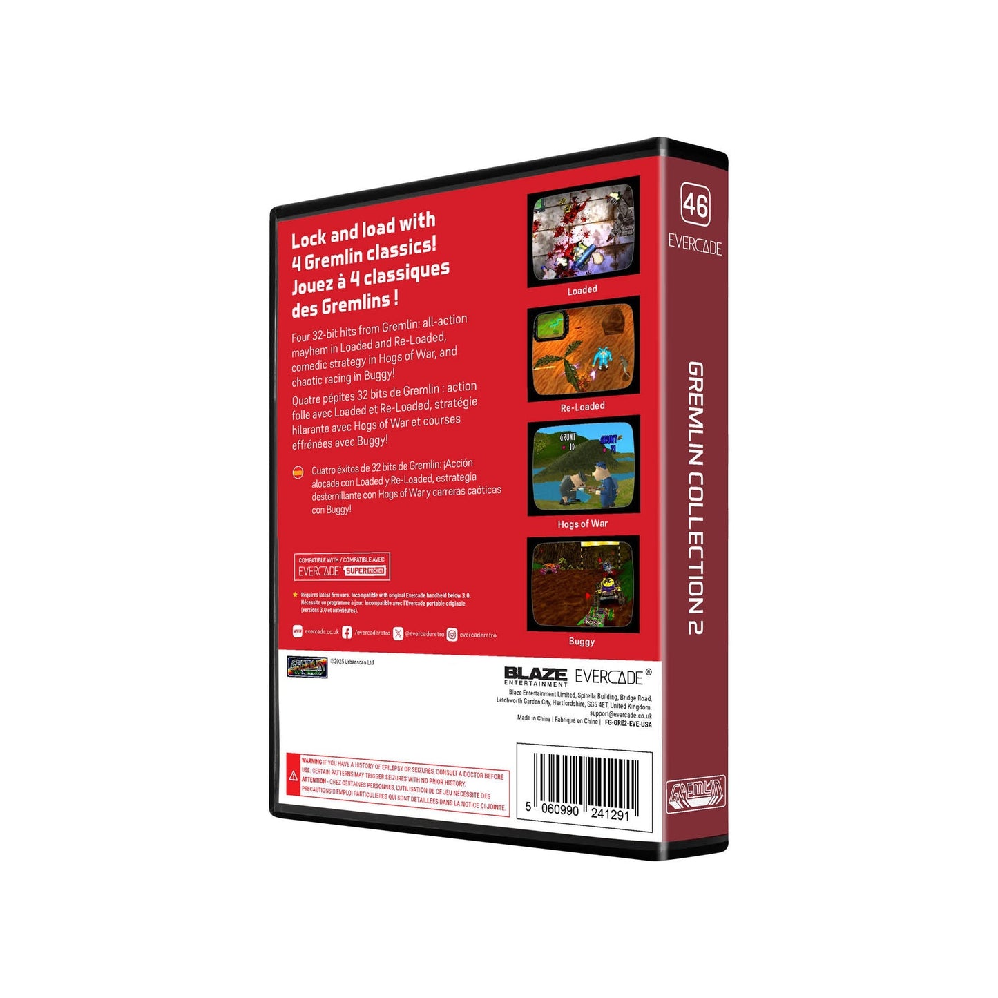 Evercade Karnov, Windjammers and Friends - Gremlin Collection 2 for Game – CastleMania Games