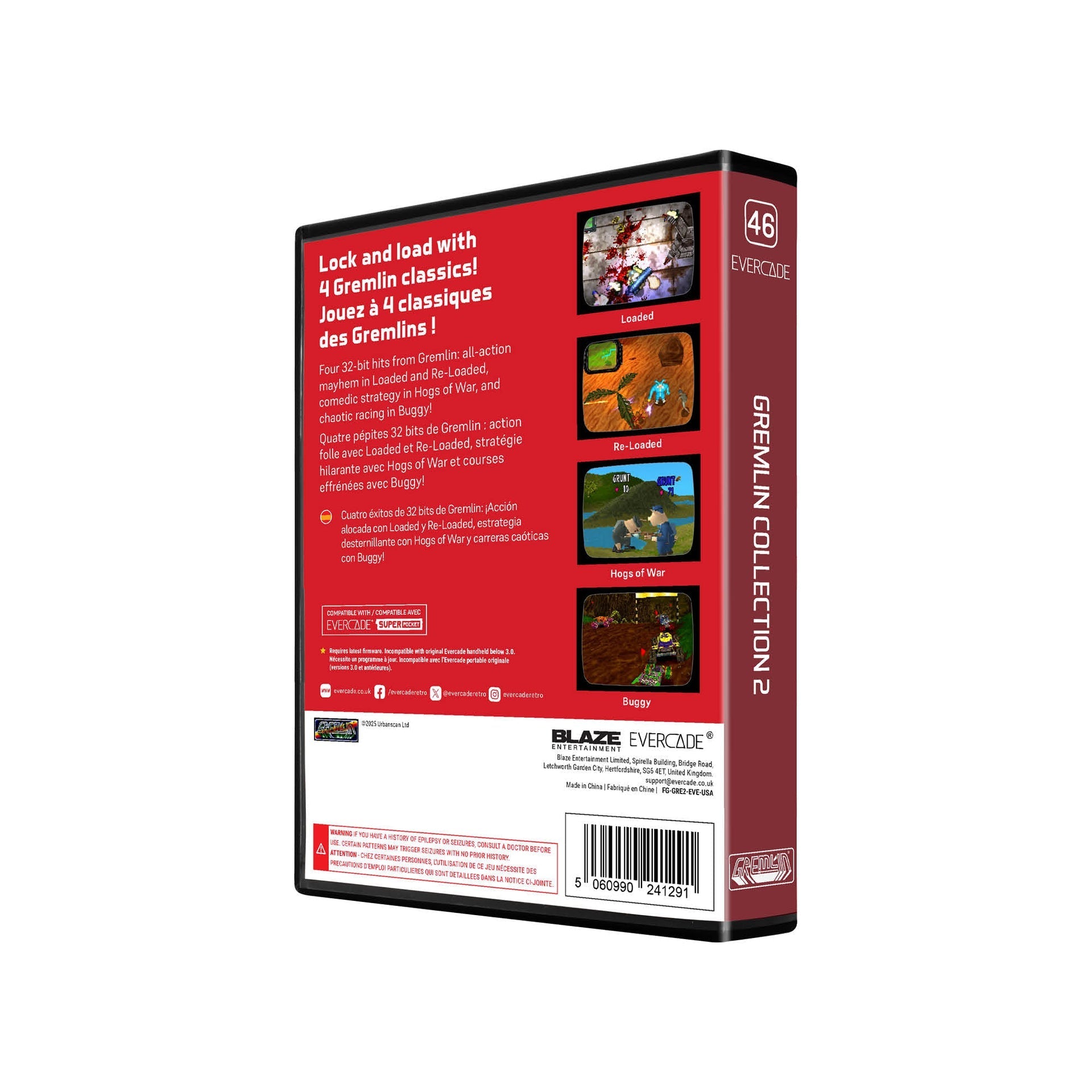 Evercade Karnov, Windjammers and Friends - Gremlin Collection 2 for Game – CastleMania Games