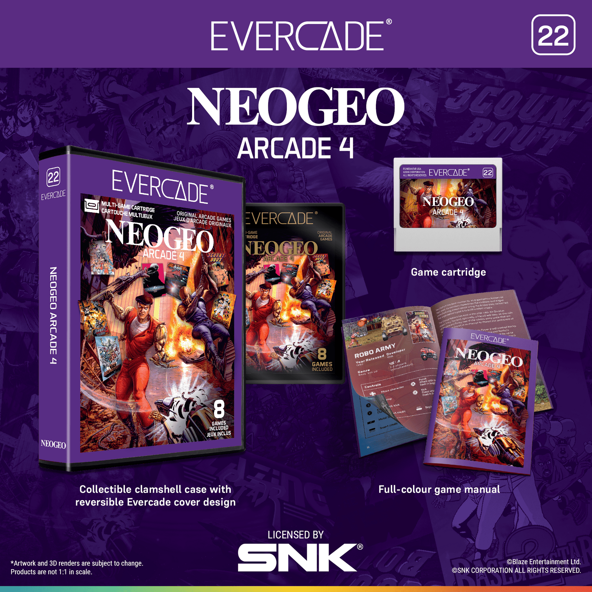 Evercade NEOGEO Arcade Collection #4 – CastleMania Games Evercade NEOGEO Arcade Collection #4 – CastleMania Games