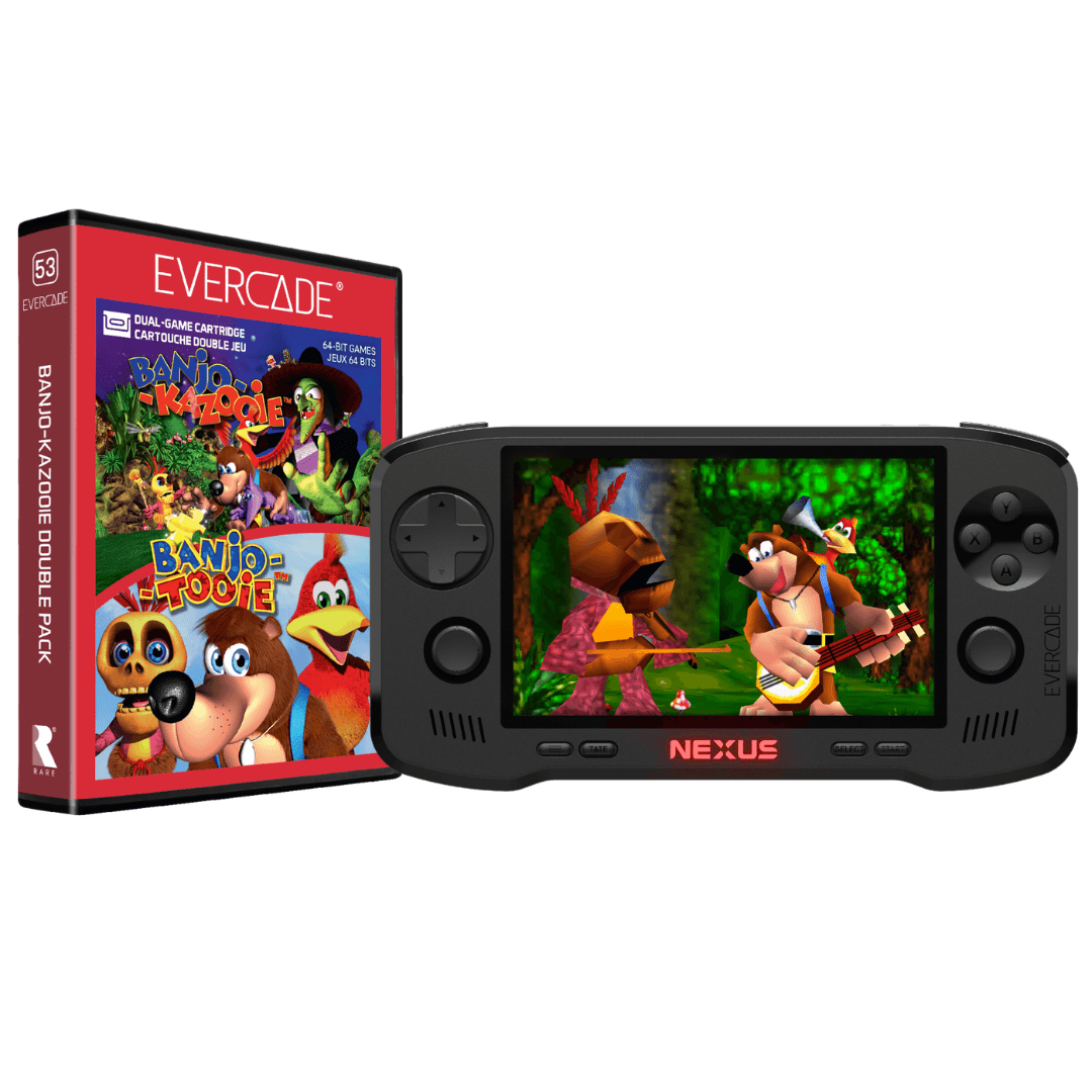 Evercade Nexus and Banjo - Kazooie Double - Pack - Pre - Orders Open April 1st for Portable Console – CastleMania Games