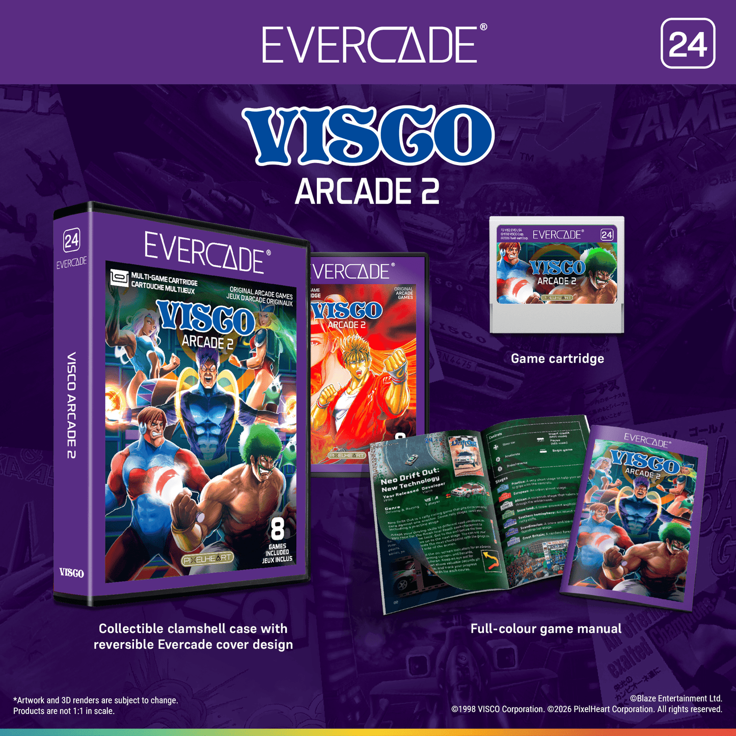 Evercade Visco Arcade 1 and 2 Bundle for Game – CastleMania Games