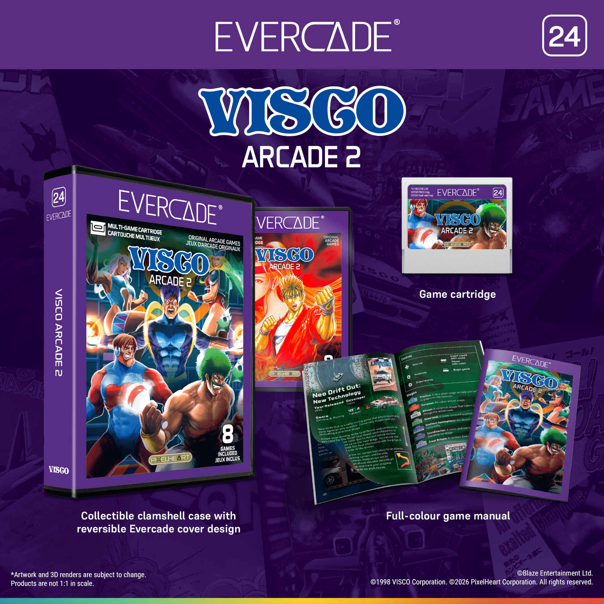 Evercade Visco Arcade 1 and 2 Bundle for Game – CastleMania Games