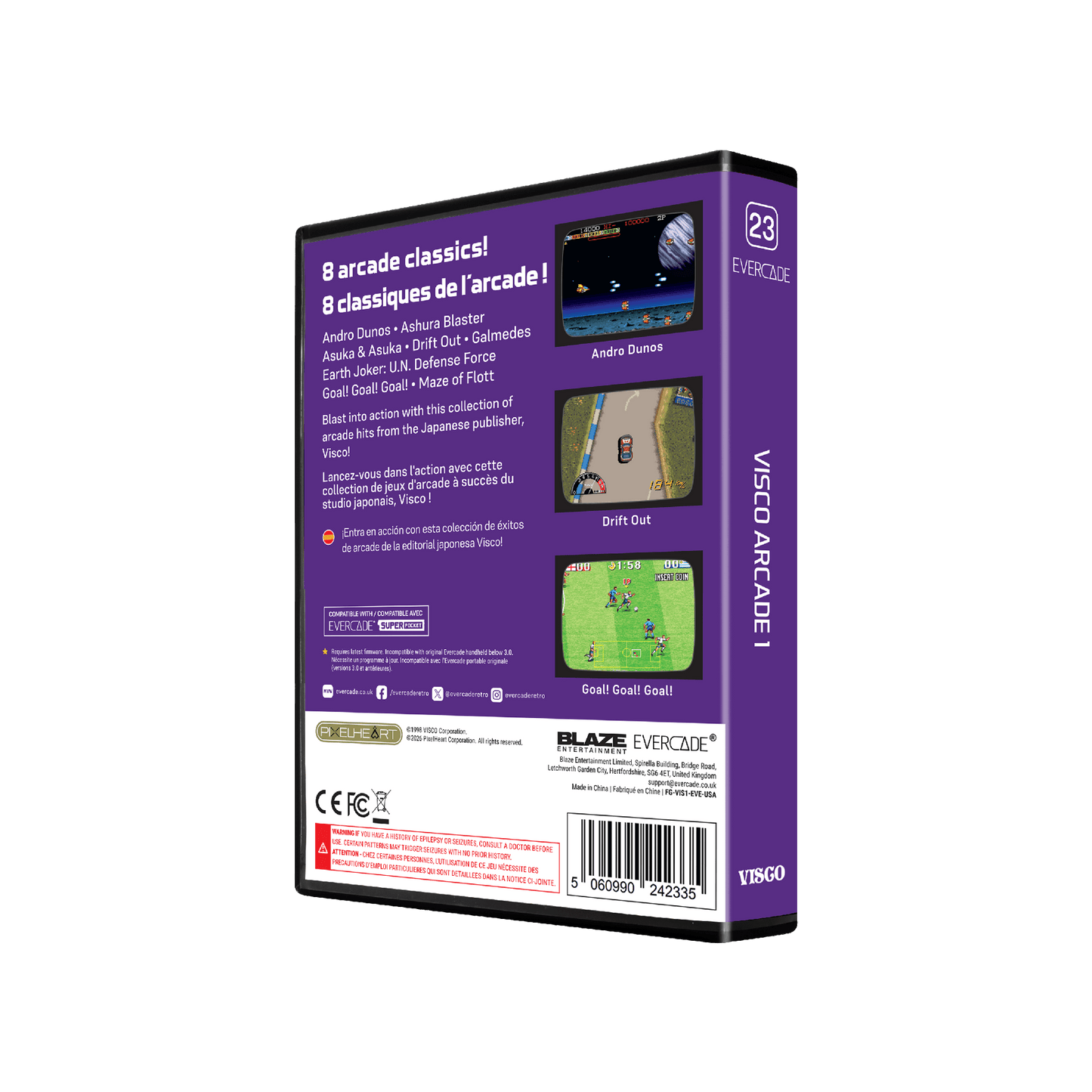 Evercade Visco Arcade 1 for Game – CastleMania Games