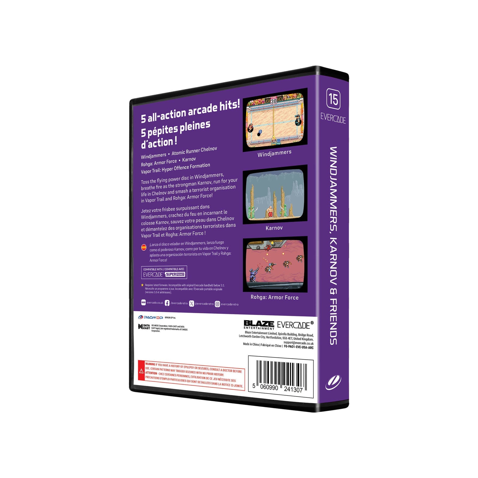 Evercade Windjammers, Karnov and Friends for Game – CastleMania Games