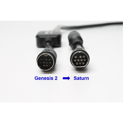 HD Retrovision Saturn A/V Port Adapter - SEGA Saturn adapter for Genesis 2 Cable for A/V Adapter – CastleMania Games
