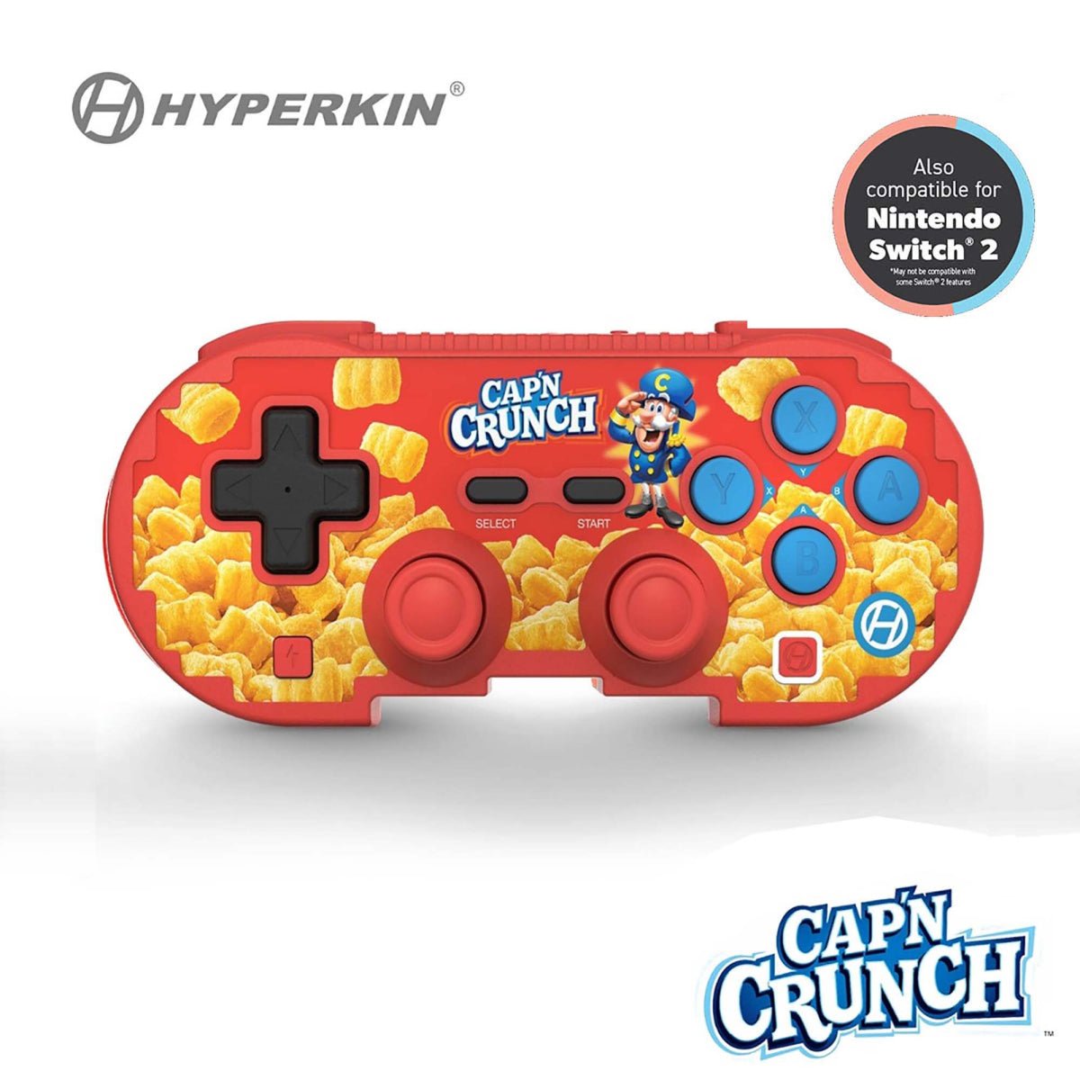 Hyperkin Limited Edition Pixel Art Wireless Bluetooth Official Cap'n Crunch Controller for Controller – CastleMania Games