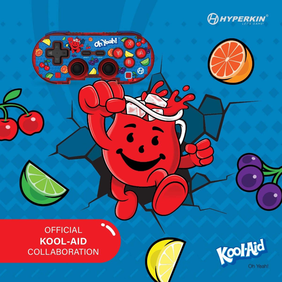 Hyperkin Ltd. Edition Pixel Art Bluetooth Controller Official Kool - Aid (Oh Yeah) for Controller – CastleMania Games