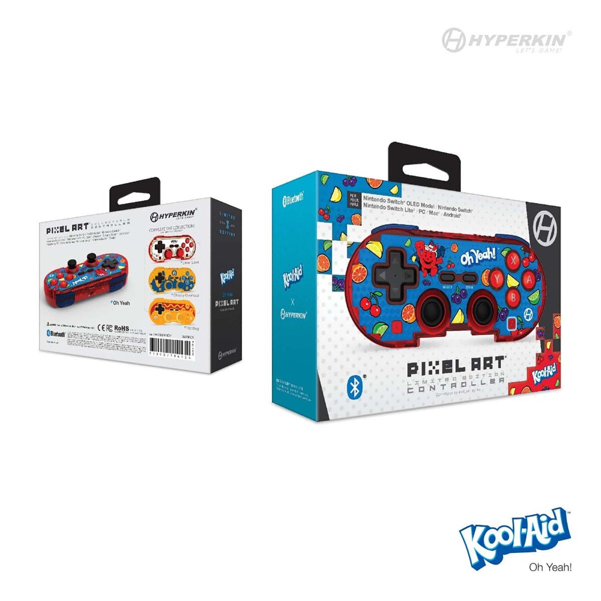 Hyperkin Ltd. Edition Pixel Art Bluetooth Controller Official Kool - Aid (Oh Yeah) for Controller – CastleMania Games