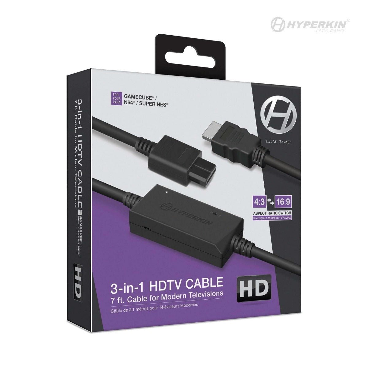 Hyperkin SNES - N64 - Gamecube 3-In-1 HDTV Cable – CastleMania Games