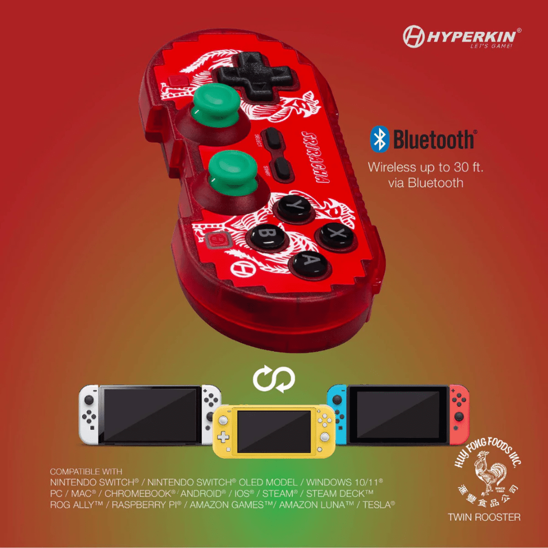 Hyperkin Sriracha Pixel Art Controller – Limited Edition for Controller – CastleMania Games