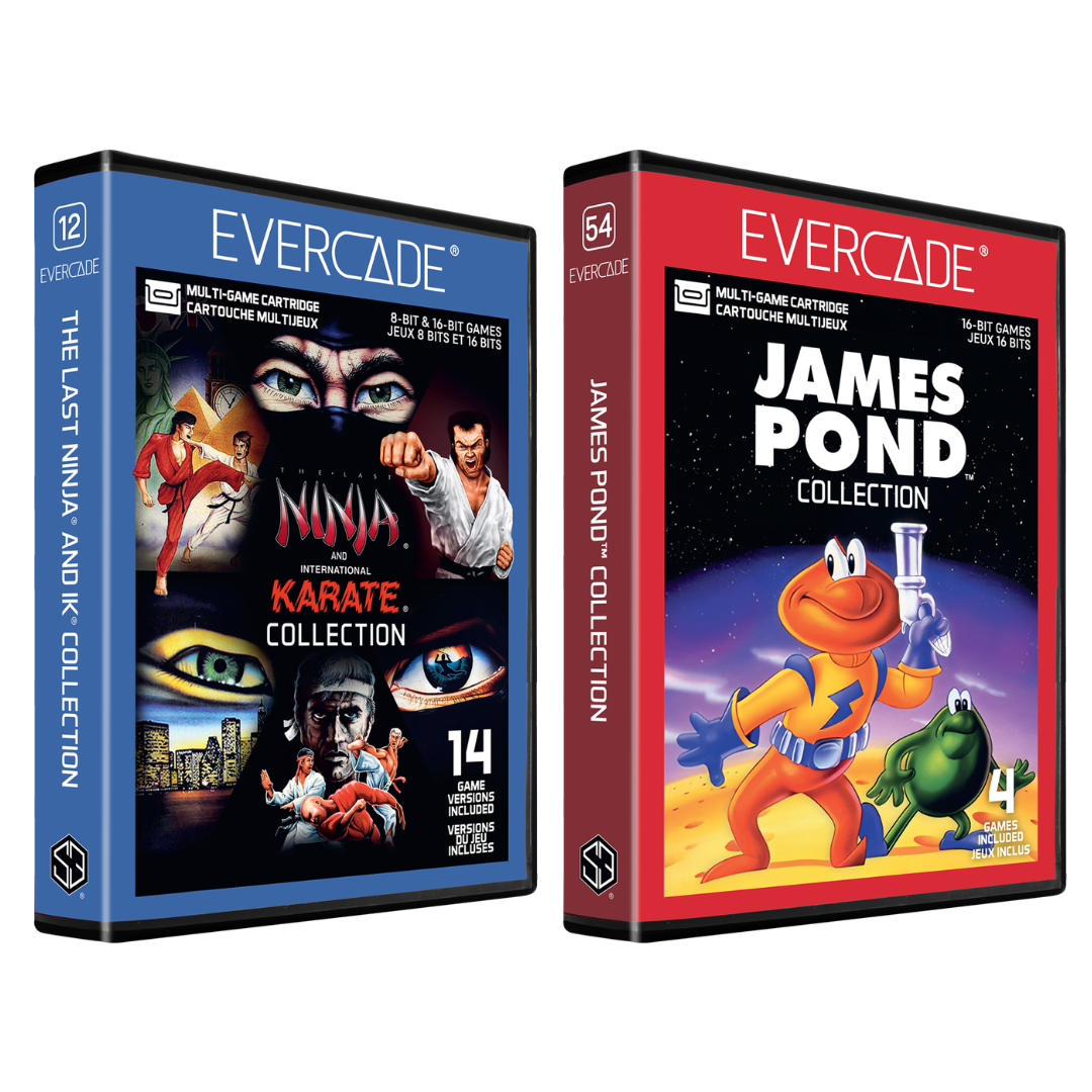 Evercade James Pond and The Last Ninja and IK Collection Bundle