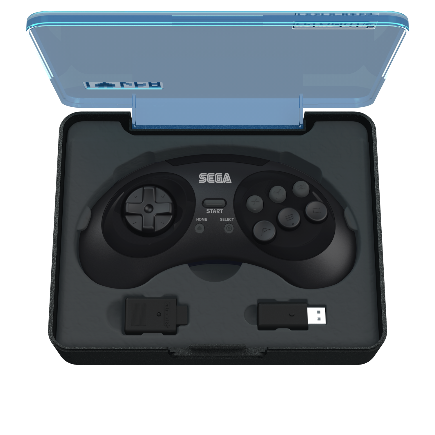 SEGA Genesis 8-Button Arcade Pad Black Wireless 2.4 GHz - CastleMania Games