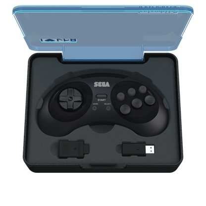 SEGA Genesis 8-Button Arcade Pad Black Wireless 2.4 GHz - CastleMania Games