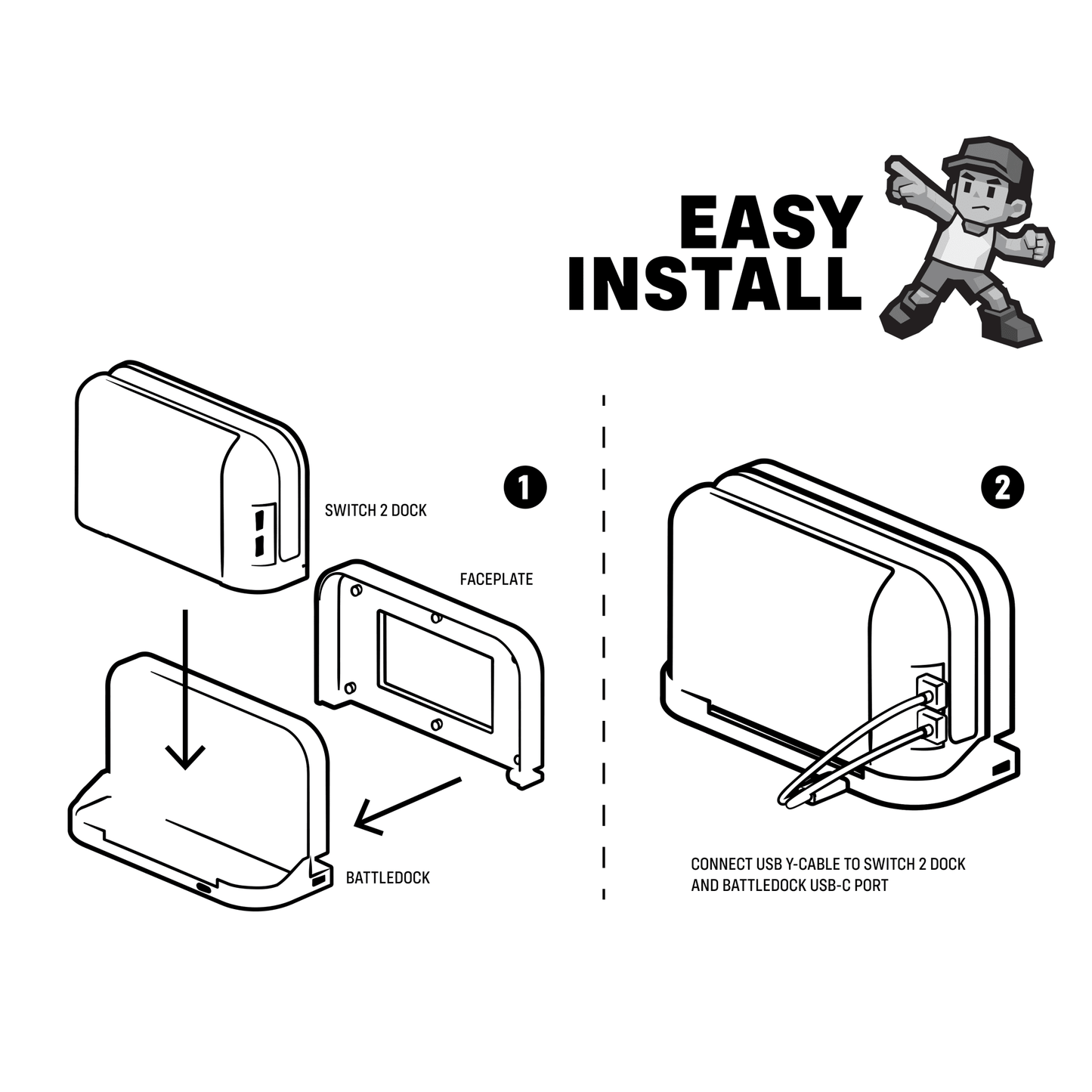 Retro Fighters Battle Dock for Switch2 for Charging Dock – CastleMania Games