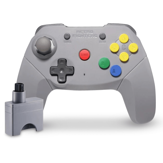 Retro Fighters Brawler64 2.4 Ghz Wireless Edition - Gray for Controller – CastleMania Games