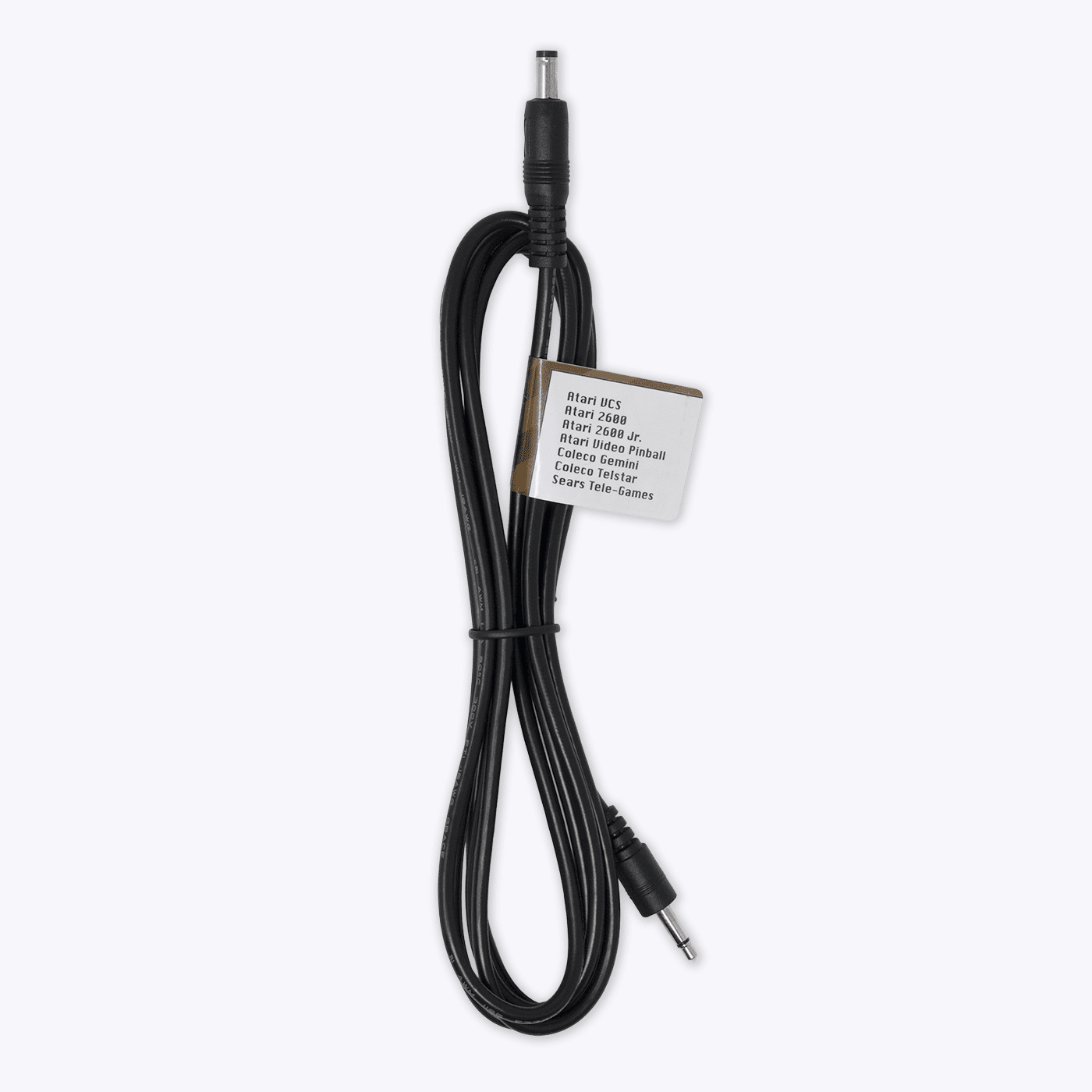 RetroTap DC Power Cable for Atari 2600 (TS 3.5 mm Positive Tip