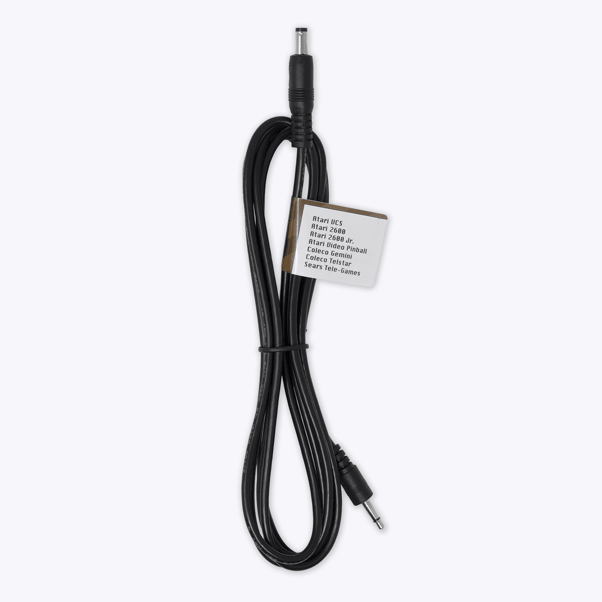 RetroTap DC Power Cable for Atari 2600 (TS 3.5 mm Positive Tip for Power Supply – CastleMania Games