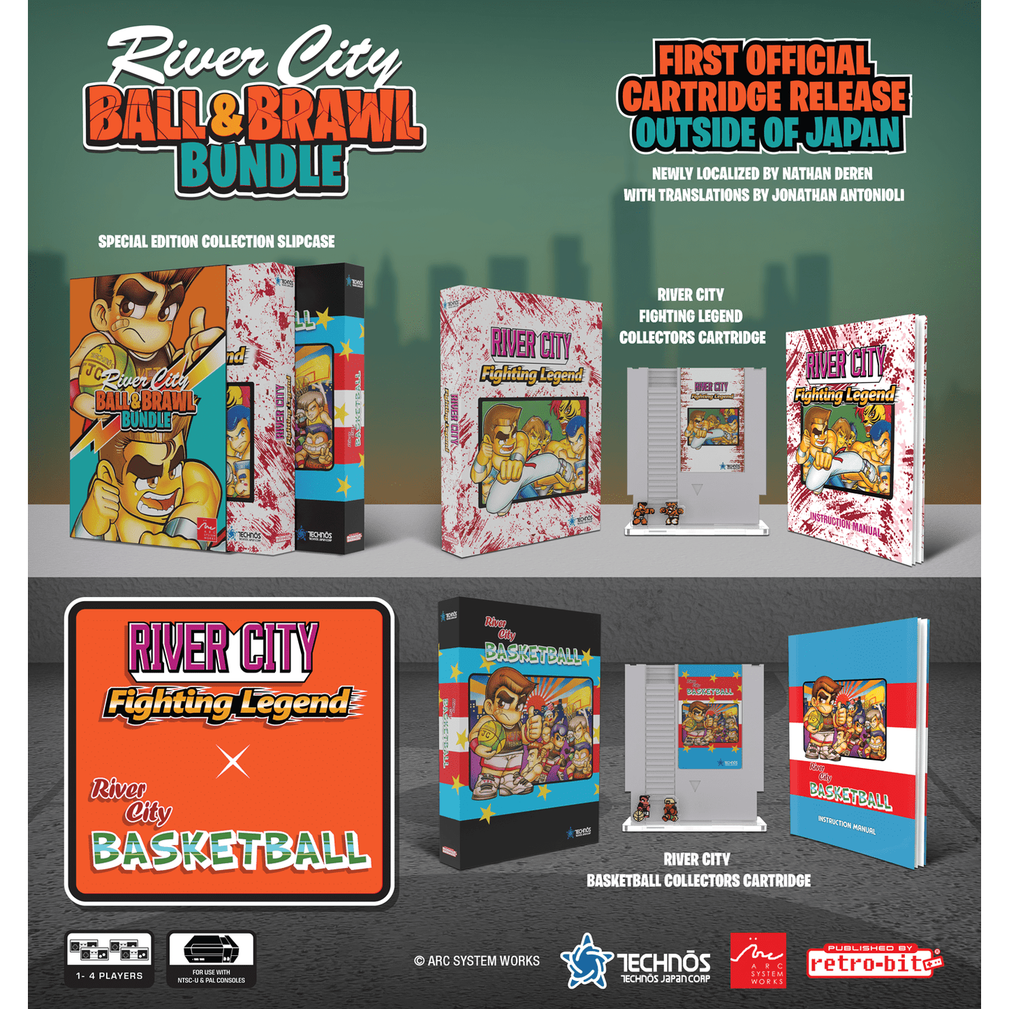 River City Ball & Brawl Bundle for NES Game – CastleMania Games