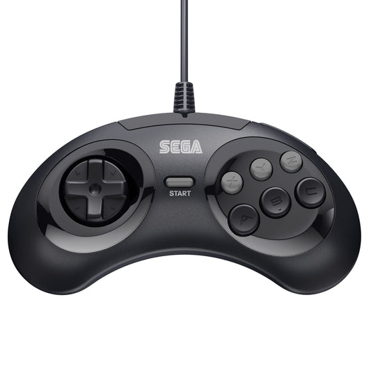 SEGA Genesis 6-Button Control Pad - Original Port - Black for Controller – CastleMania Games