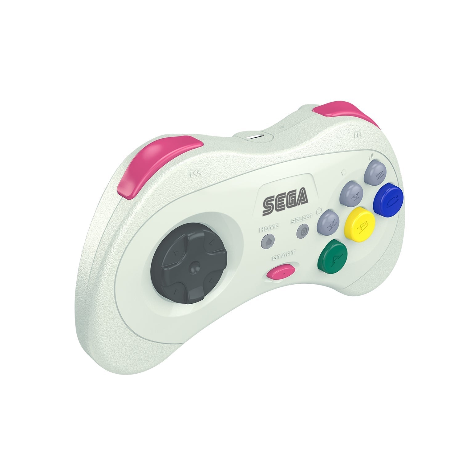SEGA Saturn® 8 - Button Arcade Pad - 2.4 GHz Wireless - White for Controller – CastleMania Games
