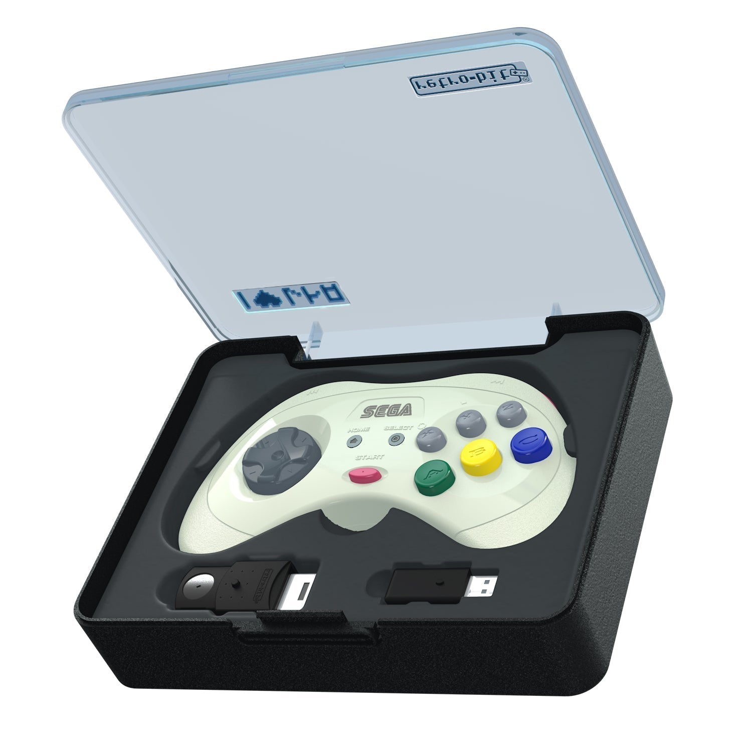 SEGA Saturn® 8 - Button Arcade Pad - 2.4 GHz Wireless - White for Controller – CastleMania Games