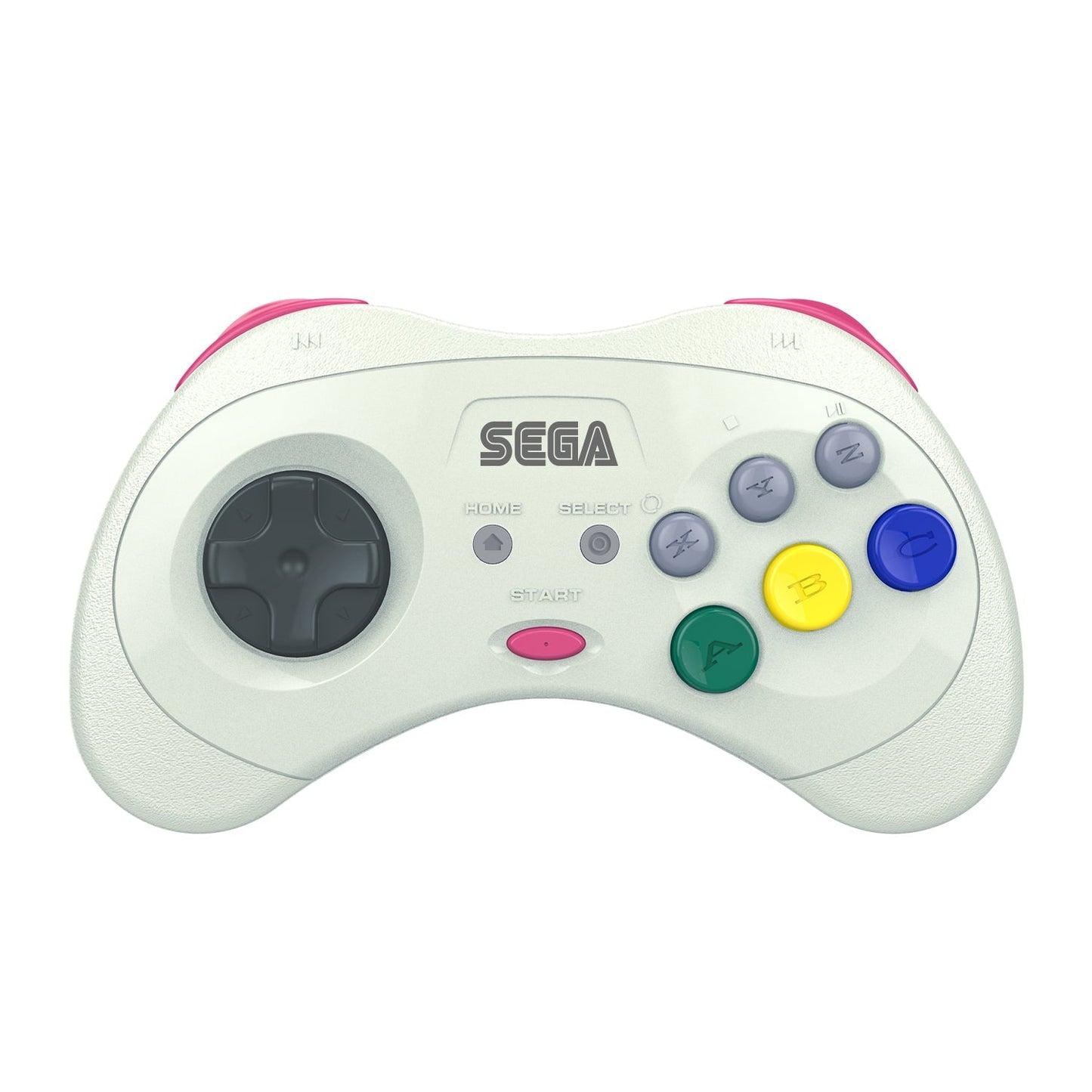 SEGA Saturn® 8 - Button Arcade Pad - 2.4 GHz Wireless - White for Controller – CastleMania Games