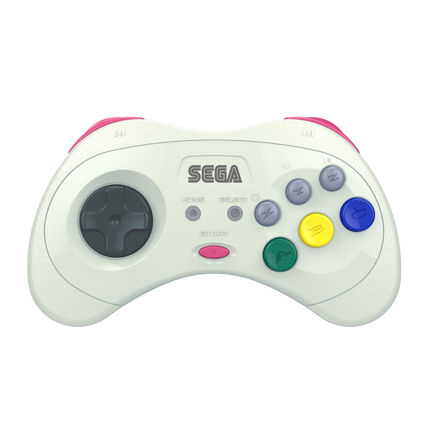 SEGA Saturn® 8 - Button Arcade Pad - 2.4 GHz Wireless - White for Controller – CastleMania Games