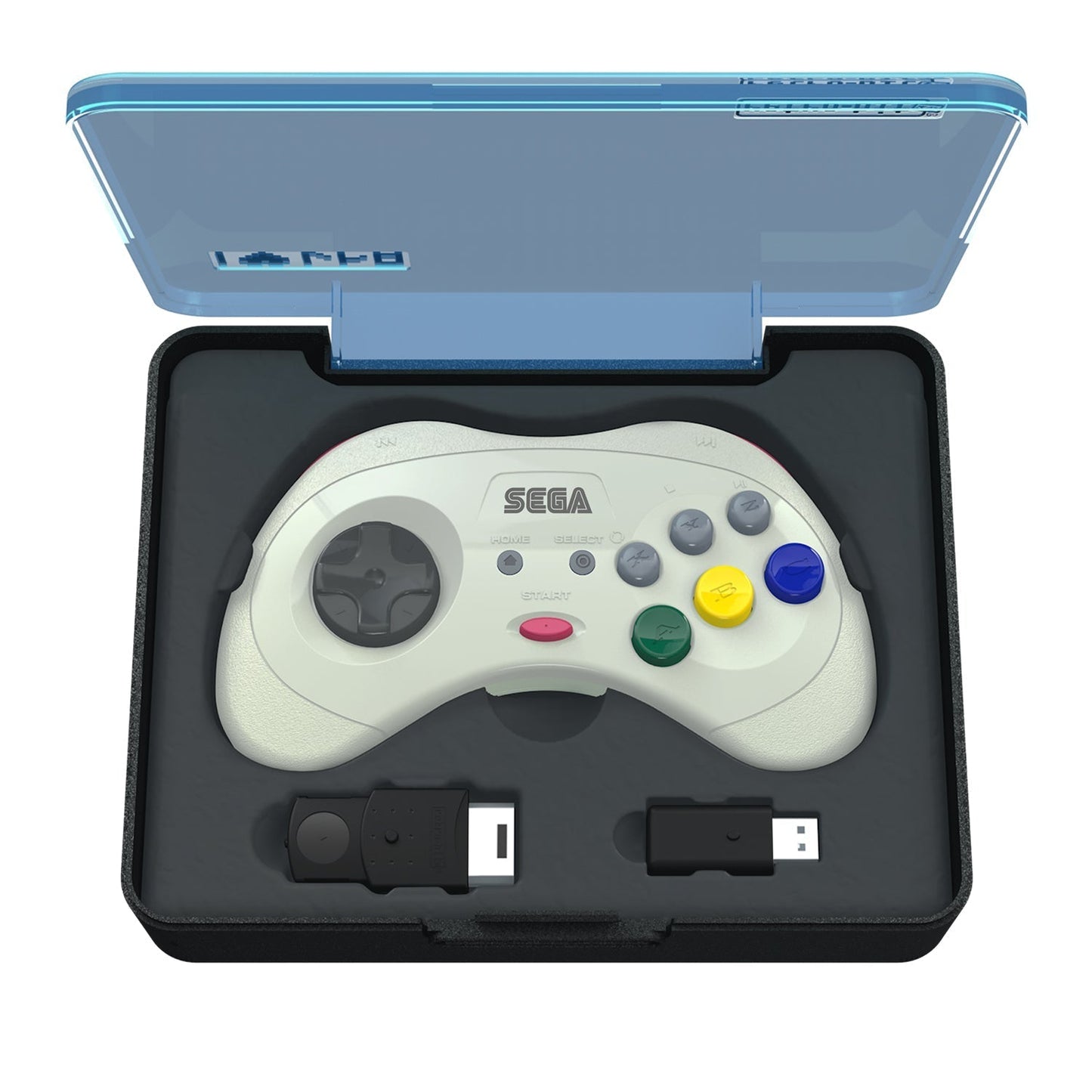 SEGA Saturn® 8 - Button Arcade Pad - 2.4 GHz Wireless - White for Controller – CastleMania Games